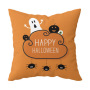 Single-side Polyester Halloween Decorative Pillow Case Cushion Cover, Cartoon Spider Bed Sofa Vintage Cushion Cover/