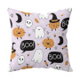 Single-side Polyester Halloween Decorative Pillow Case Cushion Cover, Cartoon Spider Bed Sofa Vintage Cushion Cover/