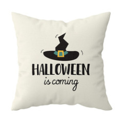 Single-side Polyester Halloween Decorative Pillow Case Cushion Cover, Cartoon Spider Bed Sofa Vintage Cushion Cover/