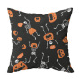 Single-side Polyester Halloween Decorative Pillow Case Cushion Cover, Cartoon Spider Bed Sofa Vintage Cushion Cover/