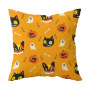 Single-side Polyester Halloween Decorative Pillow Case Cushion Cover, Cartoon Spider Bed Sofa Vintage Cushion Cover/