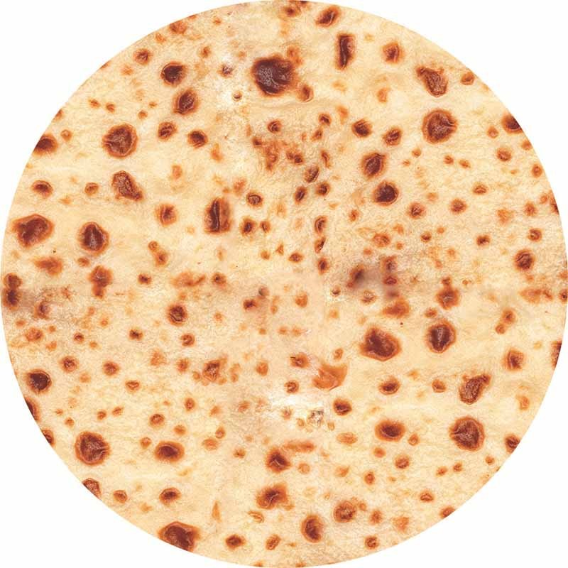 Super soft flannel toasted baby tortilla Throw Blanket Travel Portable Pizza Burrito Tortilla Round Wrap Blanket for Bed Office