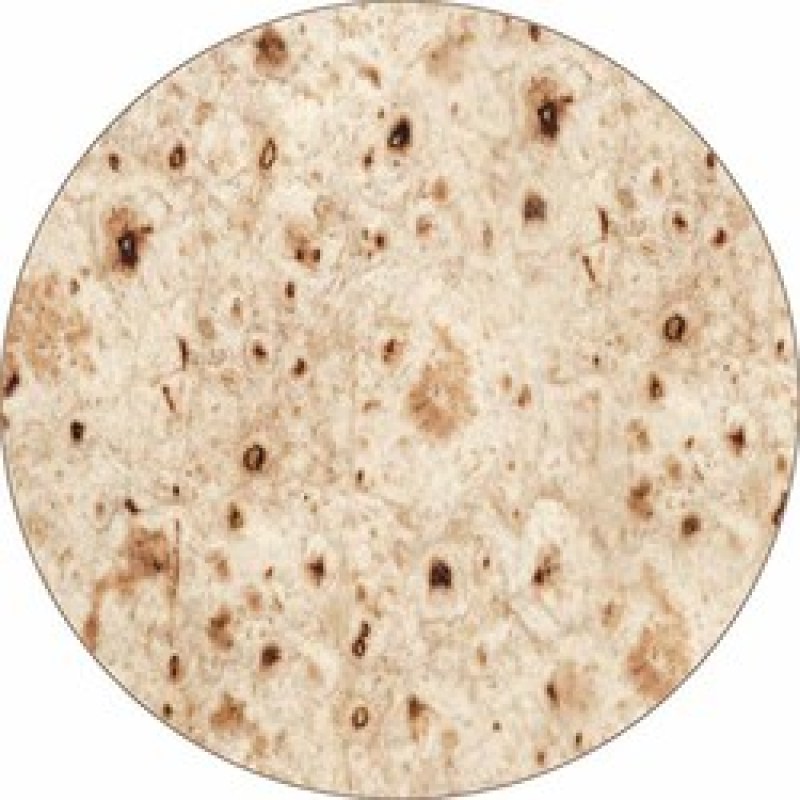 Super soft flannel toasted baby tortilla Throw Blanket Travel Portable Pizza Burrito Tortilla Round Wrap Blanket for Bed Office