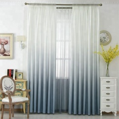 Gradient Panel printing cold proof door cortinas decoration block out curtain