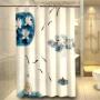 Bathroom New Custom Printed Shower Curtain   , 3d Three-dimensional Lotus Pattern Style Waterproof Shower Curtain   /