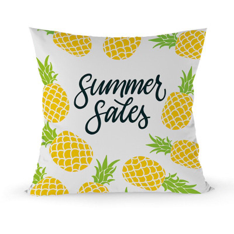 Super soft plush pillowcase, yellow Nordic style pillowcase/