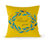 Super soft plush pillowcase, yellow Nordic style pillowcase/