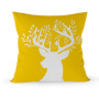 Super soft plush pillowcase, yellow Nordic style pillowcase/