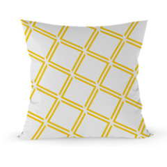 Super soft plush pillowcase, yellow Nordic style pillowcase/