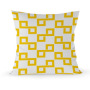 Super soft plush pillowcase, yellow Nordic style pillowcase/