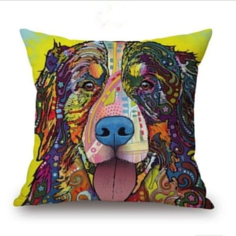 Cartoon Cotton linen Cute Dog Pillow Korean Cushion Cover And Pillow,Pillow Custom Printing Cushion Covers/