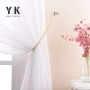 polished look white embroidered sheer curtain for windows