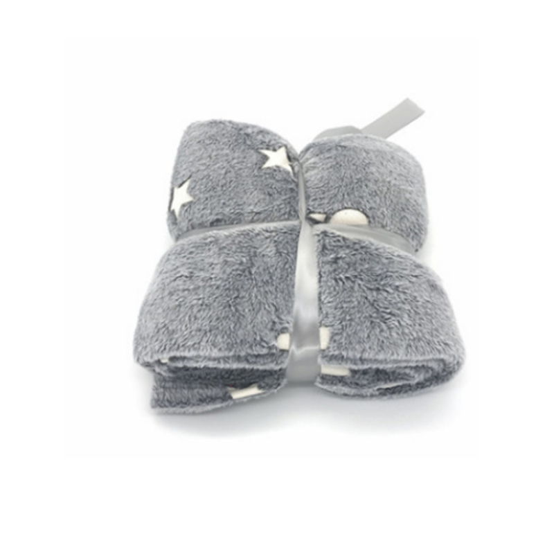 Factory Direct Sale Ecofriendly Coral Velvet Children Blanket, Flannel Luminous Blanket Throw For Sofa And Bed/