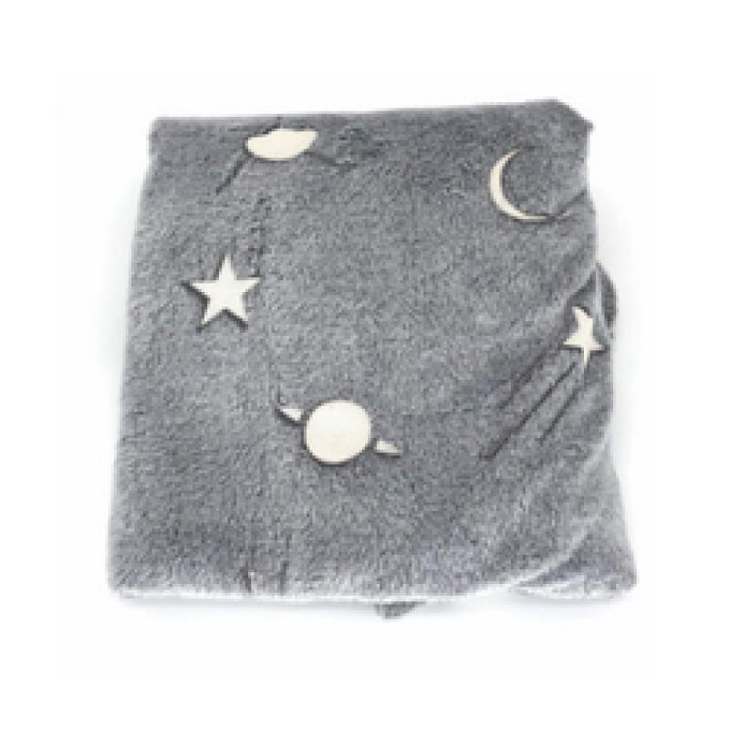 Factory Direct Sale Ecofriendly Coral Velvet Children Blanket, Flannel Luminous Blanket Throw For Sofa And Bed/