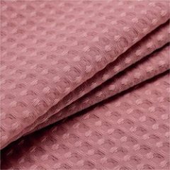 Wholesale Moonlight Blue Waffle Weave Hotel Luxury Spa Bathroom Polyester Shower Curtain, 230gsm Heavy Duty Shower Curtain/