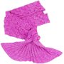 Bedding Sofa Mermaid Blanket Wool Knitting Fish Style Little Tail Blankets Warm Sleeping Child Princess Loves Gift