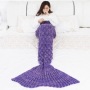 Bedding Sofa Mermaid Blanket Wool Knitting Fish Style Little Tail Blankets Warm Sleeping Child Princess Loves Gift