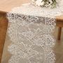 Chemin de table rectangulaire en dentelle vintage de haute qualité, brodé, chic, pour décoration extérieure, pour mariage, vente en gros