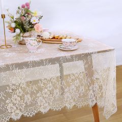 Wholesale High Quality Vintage Lace Runner Rectangle Chic Embroidered Outdoor Decoration  Tables Runners For Wedding