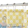 Waffle Printed Bathroom Shower Curtain, Waterproof Tassel Bathroom Shower Curtain With Hooks$