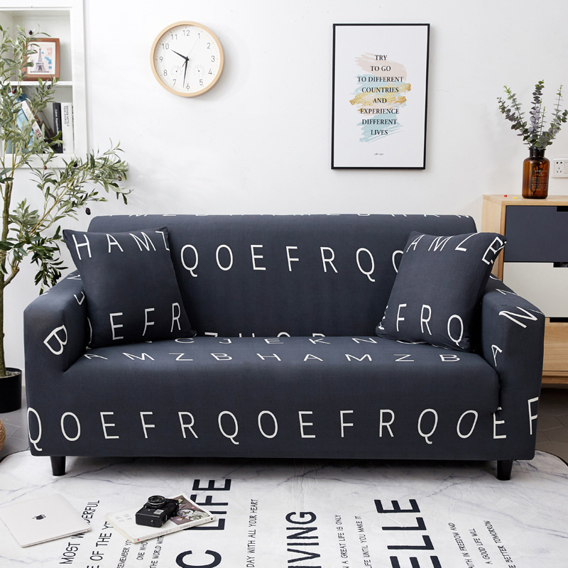 2020 Non Slip Washable Geometric Flower Patter Furniture Seats Sofa Cover, Luxury 1/2/3 Seater Recliner Living Room Sofa Covers/