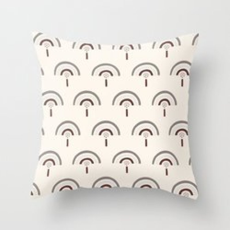 Single-sided digital printing peach skin pillowcase,Hot sale simple and fashionable summer clear cushion cover/