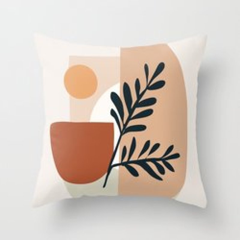 Single-sided digital printing peach skin pillowcase,Hot sale simple and fashionable summer clear cushion cover/