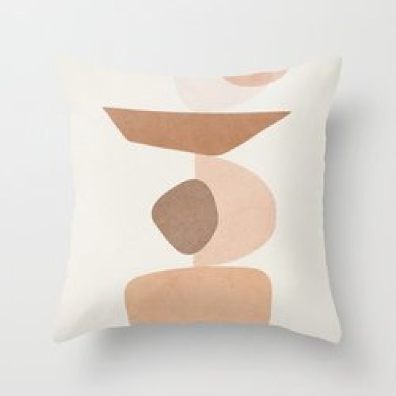 Single-sided digital printing peach skin pillowcase,Hot sale simple and fashionable summer clear cushion cover/