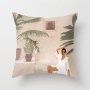 Single-sided digital printing peach skin pillowcase,Hot sale simple and fashionable summer clear cushion cover/