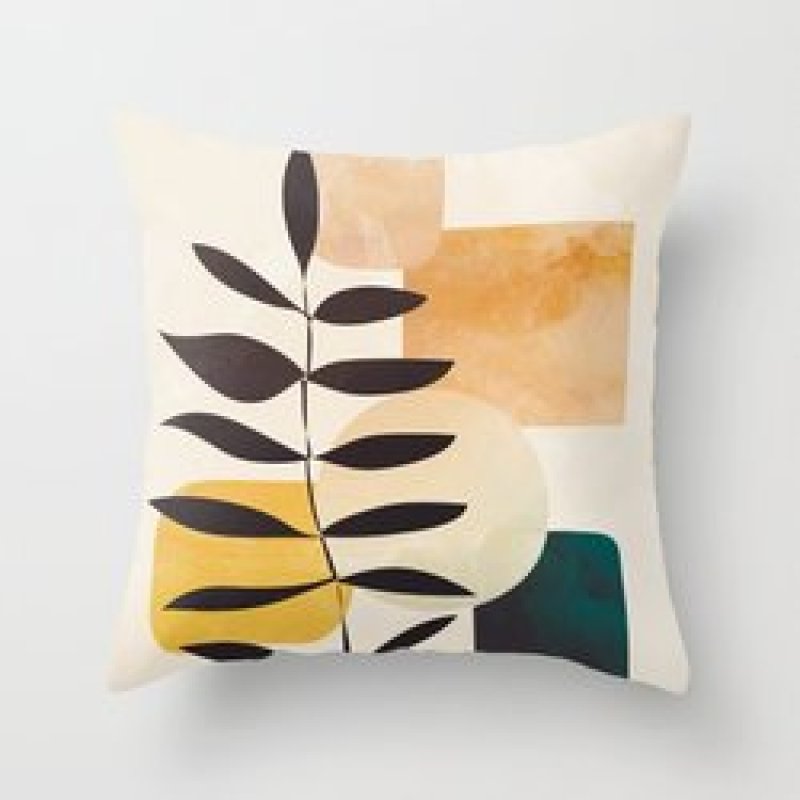 Single-sided digital printing peach skin pillowcase,Hot sale simple and fashionable summer clear cushion cover/