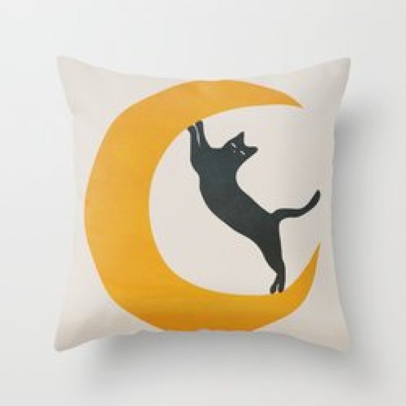 Single-sided digital printing peach skin pillowcase,Hot sale simple and fashionable summer clear cushion cover/