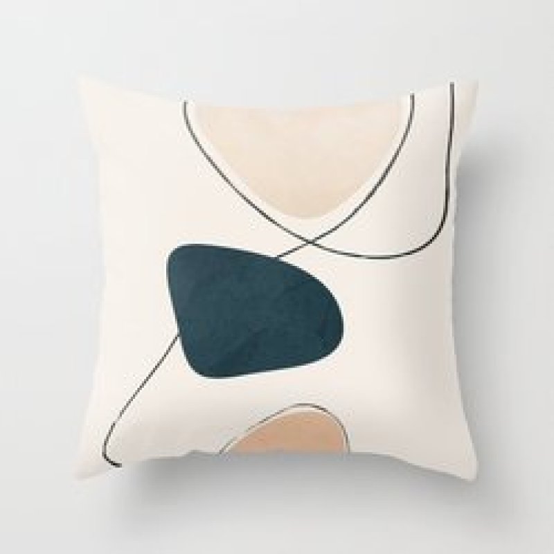 Single-sided digital printing peach skin pillowcase,Hot sale simple and fashionable summer clear cushion cover/