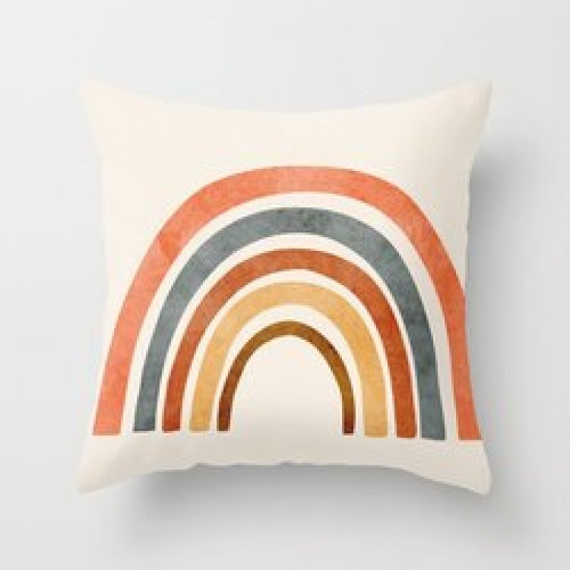 Single-sided digital printing peach skin pillowcase,Hot sale simple and fashionable summer clear cushion cover/