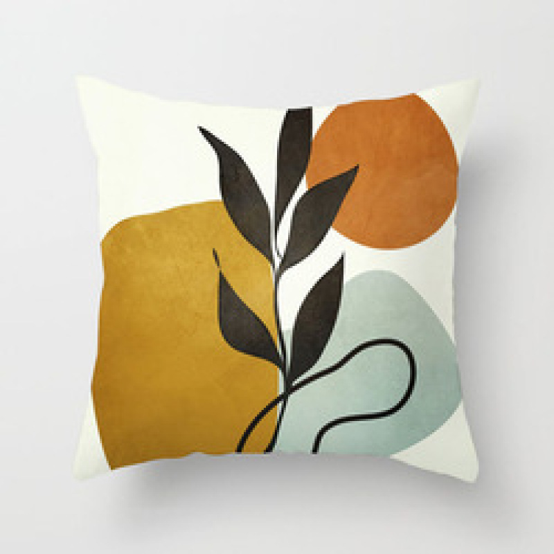 Single-sided digital printing peach skin pillowcase,Hot sale simple and fashionable summer clear cushion cover/