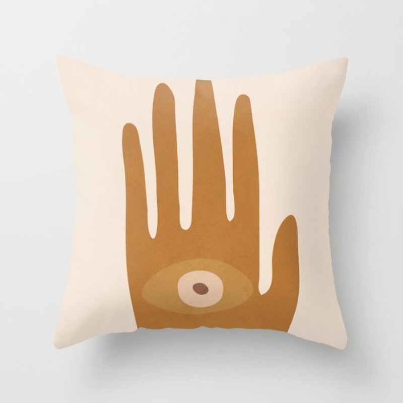 Single-sided digital printing peach skin pillowcase,Hot sale simple and fashionable summer clear cushion cover/
