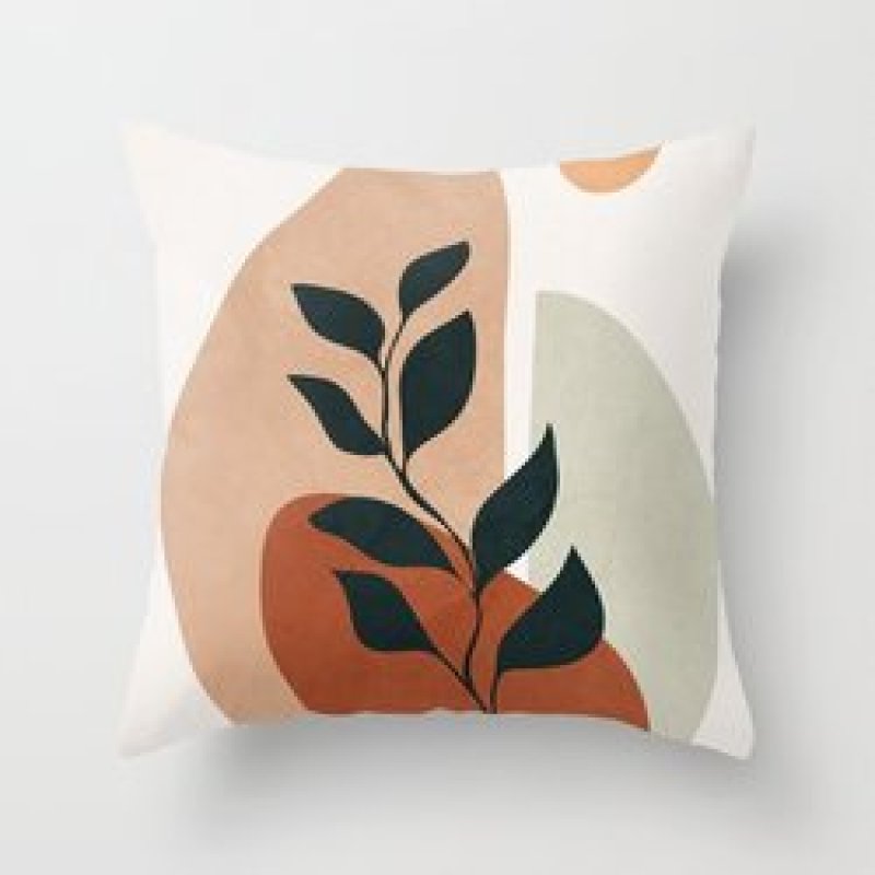 Single-sided digital printing peach skin pillowcase,Hot sale simple and fashionable summer clear cushion cover/