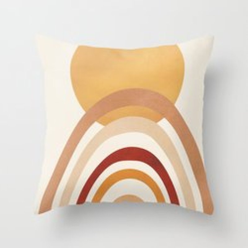 Single-sided digital printing peach skin pillowcase,Hot sale simple and fashionable summer clear cushion cover/