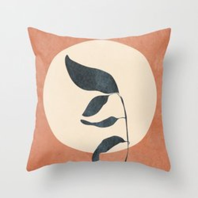 Single-sided digital printing peach skin pillowcase,Hot sale simple and fashionable summer clear cushion cover/