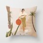 Single-sided digital printing peach skin pillowcase,Hot sale simple and fashionable summer clear cushion cover/