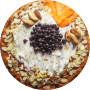 Burritos Tortilla Pizza Blanket Round Throw Blanket Novelty Food Blanket for Adult 60inches#