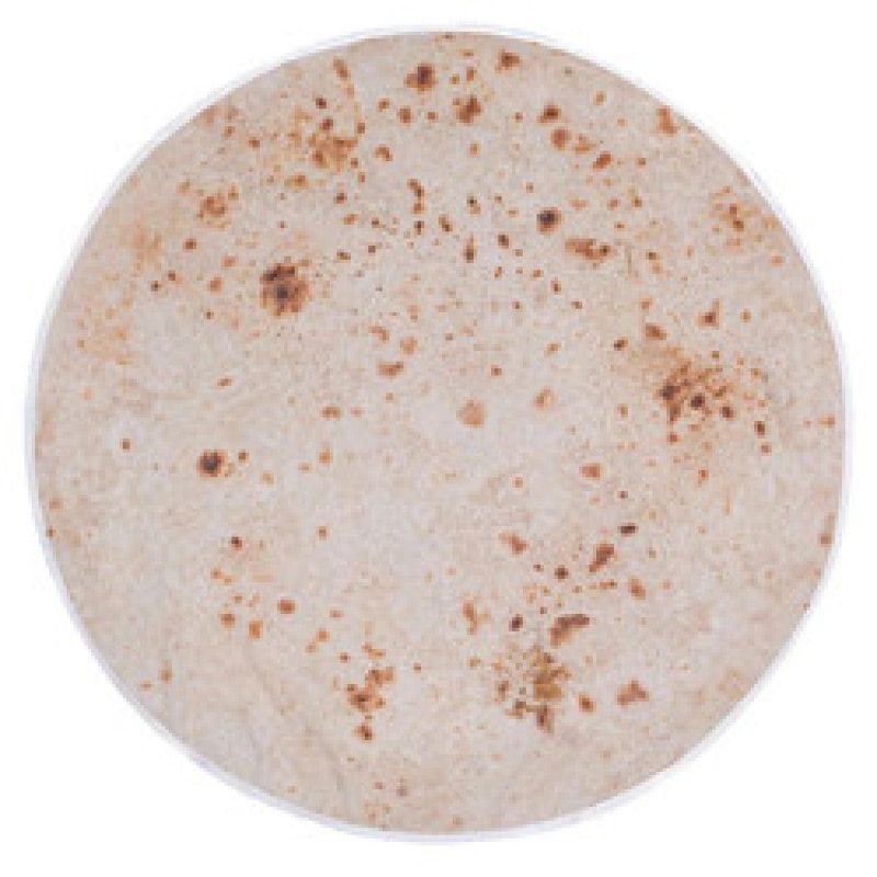 Burritos Tortilla Pizza Blanket Round Throw Blanket Novelty Food Blanket for Adult 60inches#