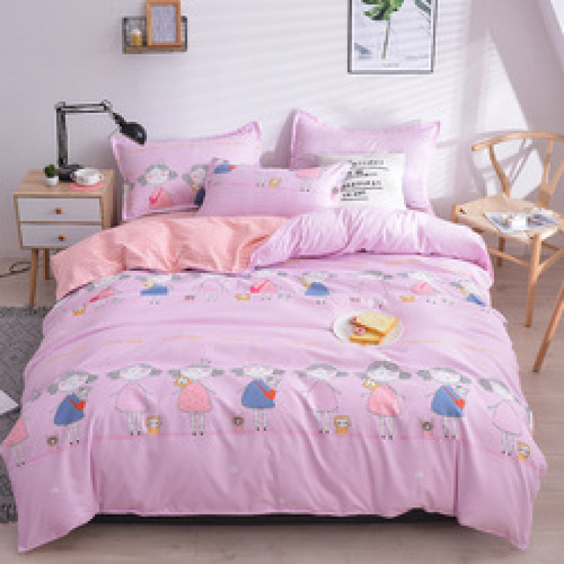 Cheap Bedding Sets Full Size,Dark Blue 100% Cotton Bedding Set#