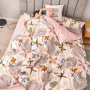Cheap Bedding Sets Full Size,Dark Blue 100% Cotton Bedding Set#