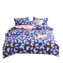 Cheap Bedding Sets Full Size,Dark Blue 100% Cotton Bedding Set#