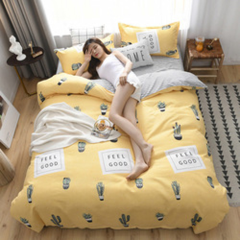 Cheap Bedding Sets Full Size,Dark Blue 100% Cotton Bedding Set#