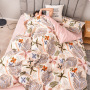 Cheap Bedding Sets Full Size,Dark Blue 100% Cotton Bedding Set#