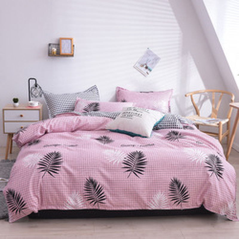Cheap Bedding Sets Full Size,Dark Blue 100% Cotton Bedding Set#