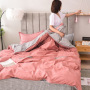 Cheap Bedding Sets Full Size,Dark Blue 100% Cotton Bedding Set#