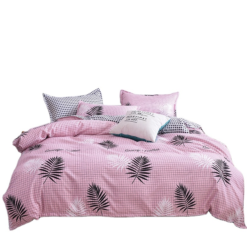 Cheap Bedding Sets Full Size,Dark Blue 100% Cotton Bedding Set#