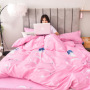 Cheap Bedding Sets Full Size,Dark Blue 100% Cotton Bedding Set#
